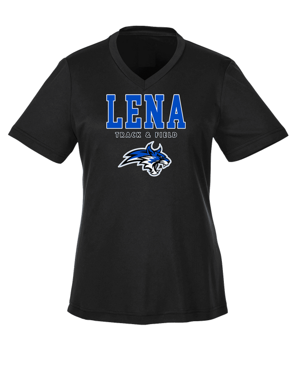 Lena HS Track and Field Block - Womens Performance Shirt