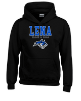 Lena HS Track and Field Block - Youth Hoodie