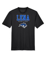 Lena HS Track and Field Block - Youth Performance Shirt