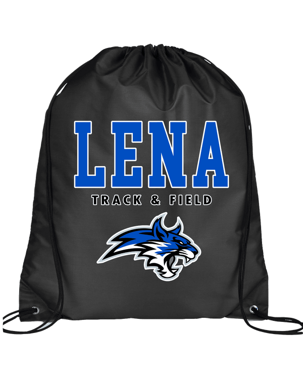 Lena HS Track and Field Bold - Drawstring Bag