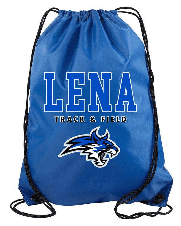 Lena HS Track and Field Bold - Drawstring Bag
