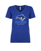 Lena HS Track and Field Shadow - Womens Vneck