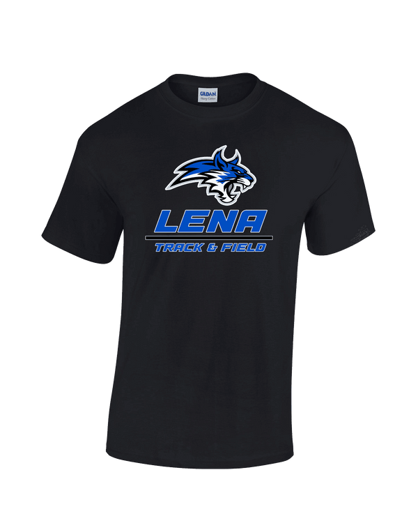 Lena HS Track and Field Split - Cotton T-Shirt