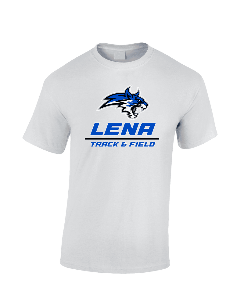 Lena HS Track and Field Split - Cotton T-Shirt