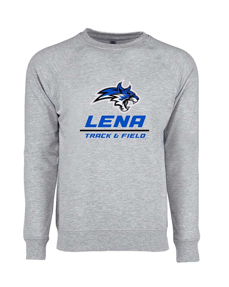 Lena HS Track and Field Split - Crewneck Sweatshirt