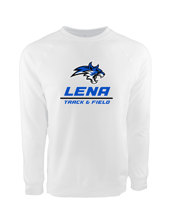 Lena HS Track and Field Split - Crewneck Sweatshirt