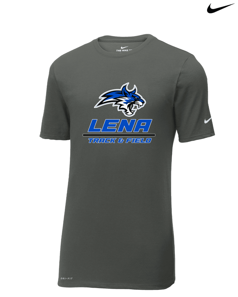 Lena HS Track and Field Split - Mens Nike Cotton Poly Tee