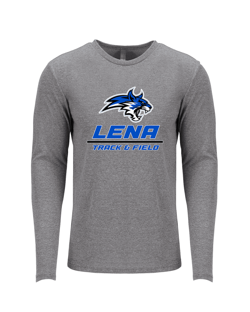 Lena HS Track and Field Split - Tri-Blend Long Sleeve