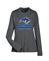 Lena HS Track and Field Split - Womens Performance Longsleeve
