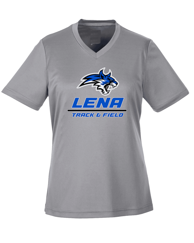 Lena HS Track and Field Split - Womens Performance Shirt