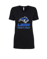 Lena HS Track and Field Split - Womens Vneck