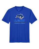 Lena HS Track and Field Split - Youth Performance Shirt
