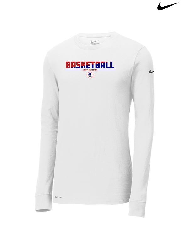 Liberty HS Boys Basketball Cut - Mens Nike Longsleeve