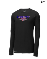 Liberty HS Boys Basketball Design - Mens Nike Longsleeve