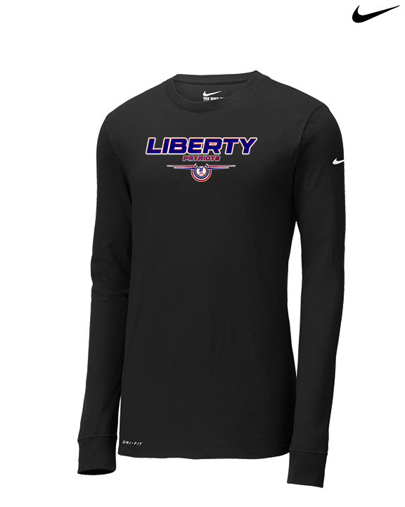 Liberty HS Boys Basketball Design - Mens Nike Longsleeve