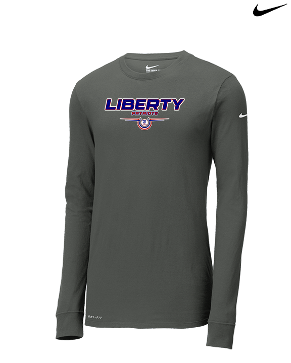 Liberty HS Boys Basketball Design - Mens Nike Longsleeve