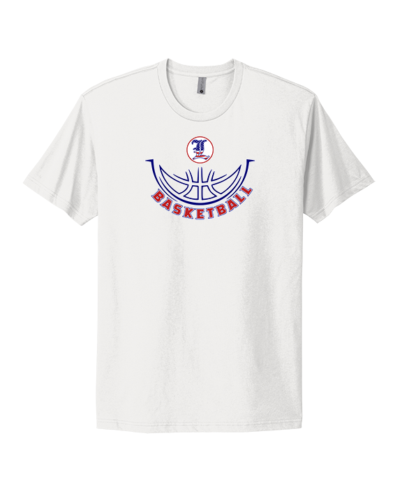 Liberty HS Boys Basketball Outline - Mens Select Cotton T-Shirt