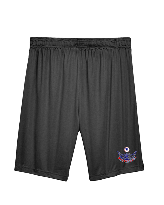 Liberty HS Boys Basketball Outline - Mens Training Shorts with Pockets