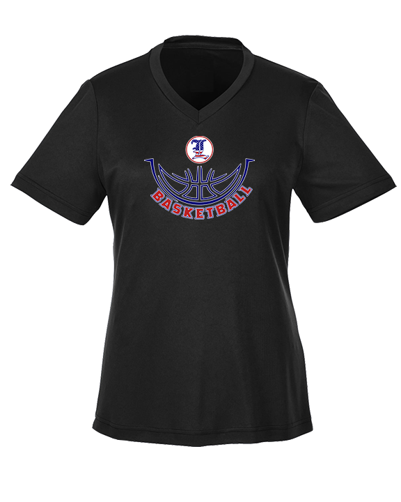 Liberty HS Boys Basketball Outline - Womens Performance Shirt