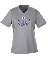 Liberty HS Boys Basketball Outline - Womens Performance Shirt