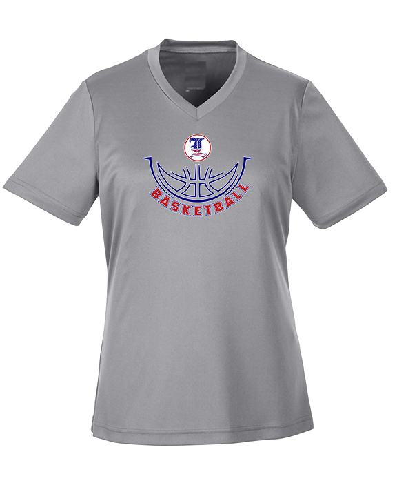 Liberty HS Boys Basketball Outline - Womens Performance Shirt