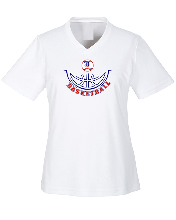 Liberty HS Boys Basketball Outline - Womens Performance Shirt