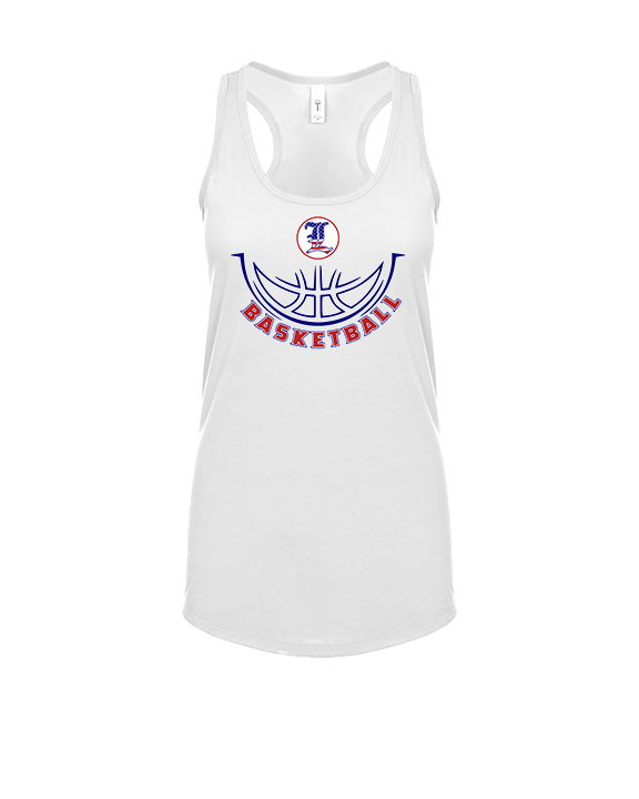 Liberty HS Boys Basketball Outline - Womens Tank Top