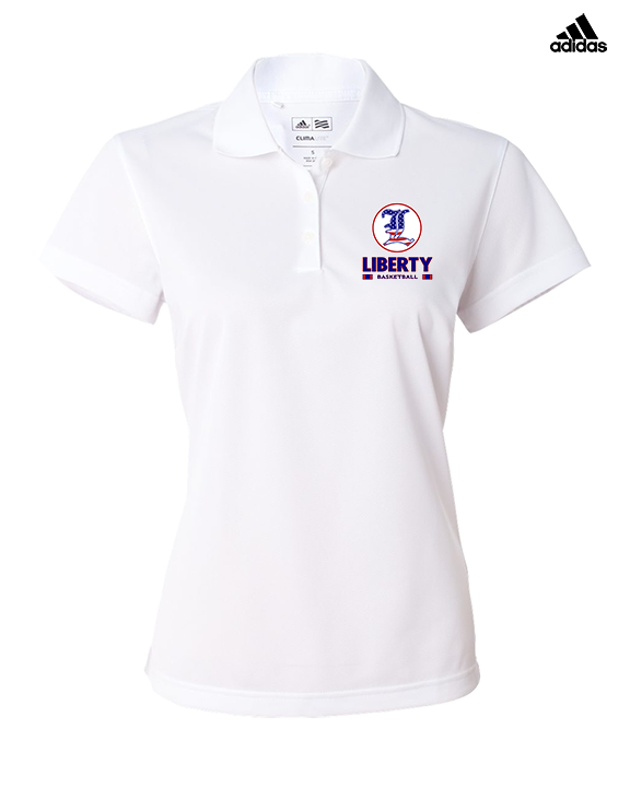 Liberty HS Boys Basketball Stacked - Adidas Womens Polo