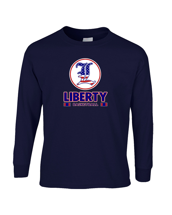 Liberty HS Boys Basketball Stacked - Cotton Longsleeve