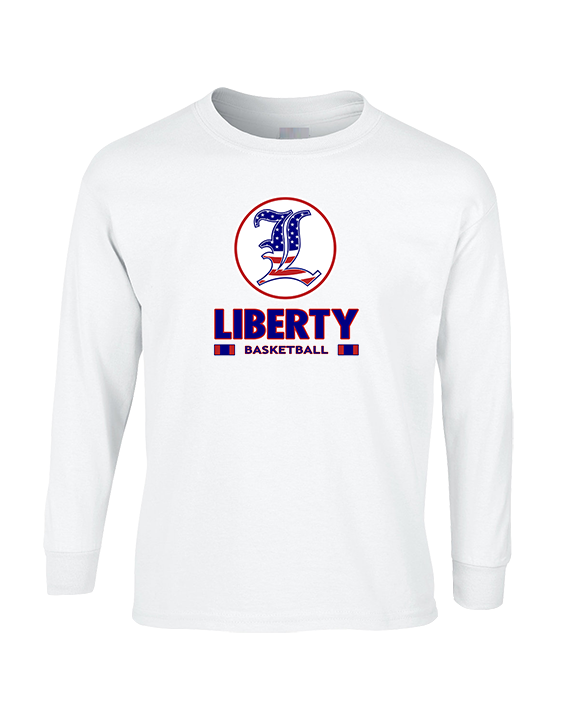 Liberty HS Boys Basketball Stacked - Cotton Longsleeve