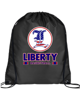 Liberty HS Boys Basketball Stacked - Drawstring Bag