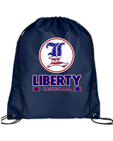 Liberty HS Boys Basketball Stacked - Drawstring Bag