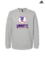 Liberty HS Boys Basketball Stacked - Mens Adidas Crewneck