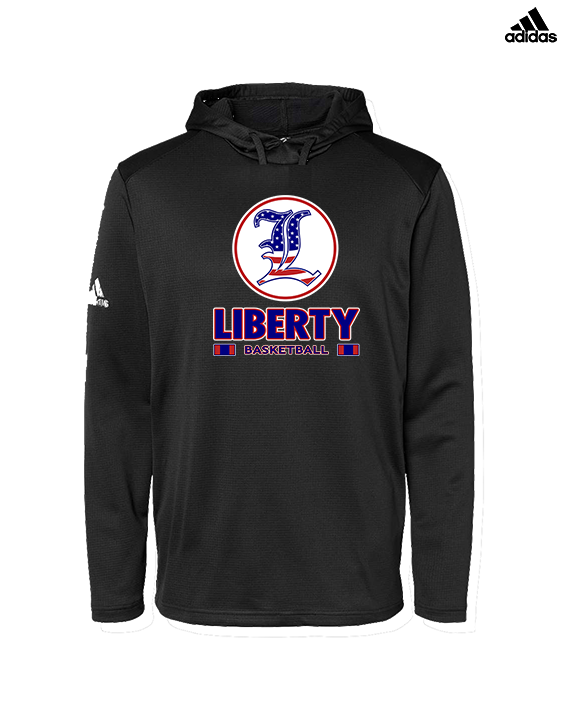 Liberty HS Boys Basketball Stacked - Mens Adidas Hoodie