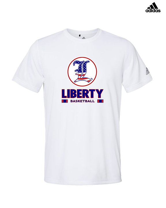 Liberty HS Boys Basketball Stacked - Mens Adidas Performance Shirt