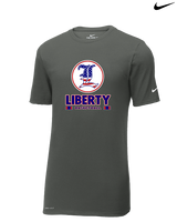 Liberty HS Boys Basketball Stacked - Mens Nike Cotton Poly Tee