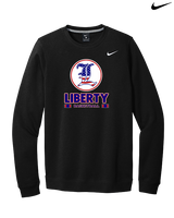 Liberty HS Boys Basketball Stacked - Mens Nike Crewneck