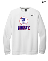 Liberty HS Boys Basketball Stacked - Mens Nike Crewneck