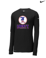 Liberty HS Boys Basketball Stacked - Mens Nike Longsleeve