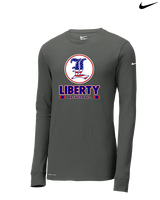 Liberty HS Boys Basketball Stacked - Mens Nike Longsleeve