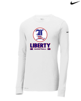 Liberty HS Boys Basketball Stacked - Mens Nike Longsleeve