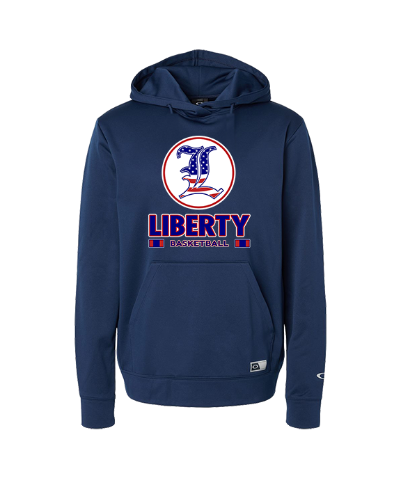 Liberty HS Boys Basketball Stacked - Oakley Performance Hoodie