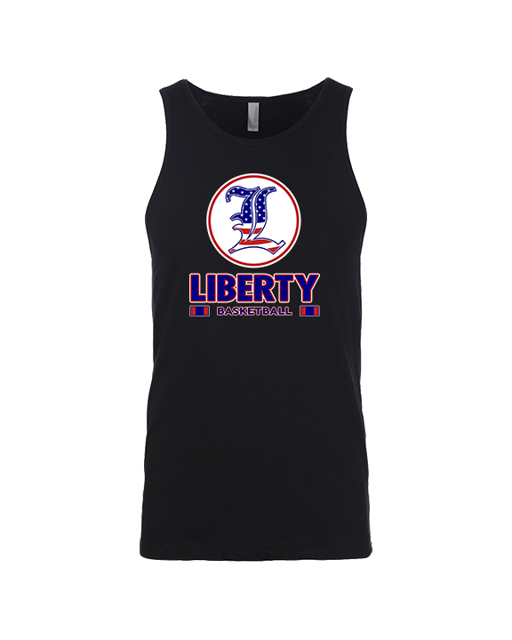 Liberty HS Boys Basketball Stacked - Tank Top