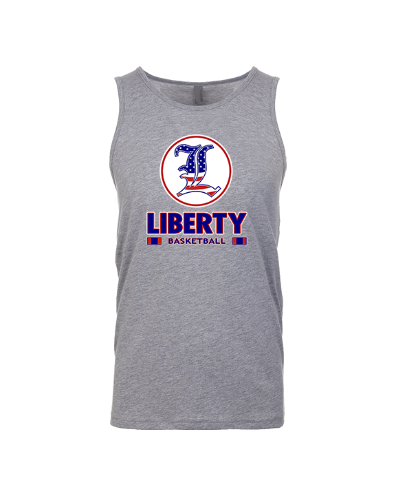 Liberty HS Boys Basketball Stacked - Tank Top