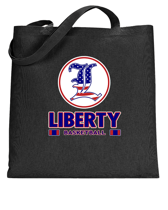 Liberty HS Boys Basketball Stacked - Tote