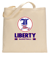 Liberty HS Boys Basketball Stacked - Tote