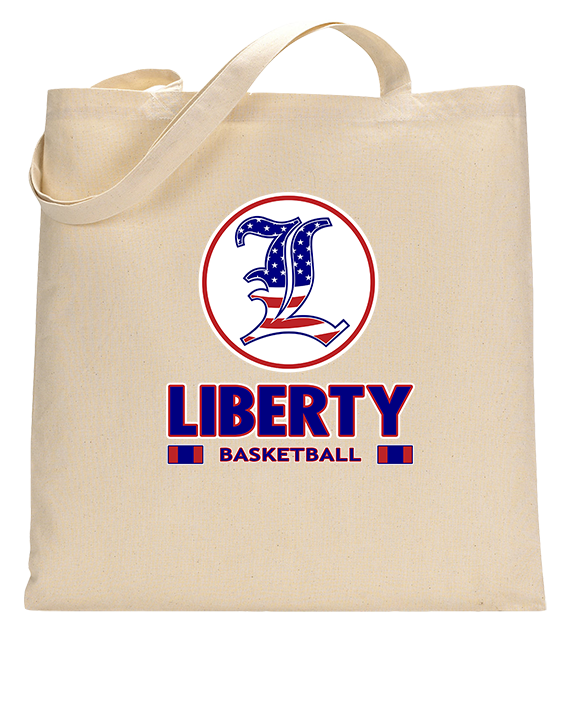 Liberty HS Boys Basketball Stacked - Tote