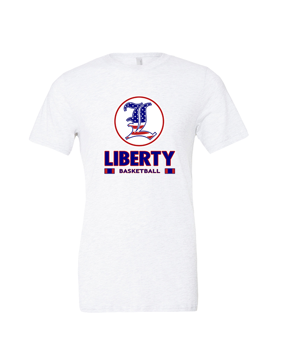 Liberty HS Boys Basketball Stacked - Tri-Blend Shirt