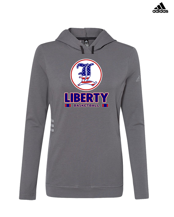 Liberty HS Boys Basketball Stacked - Womens Adidas Hoodie