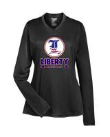 Liberty HS Boys Basketball Stacked - Womens Performance Longsleeve